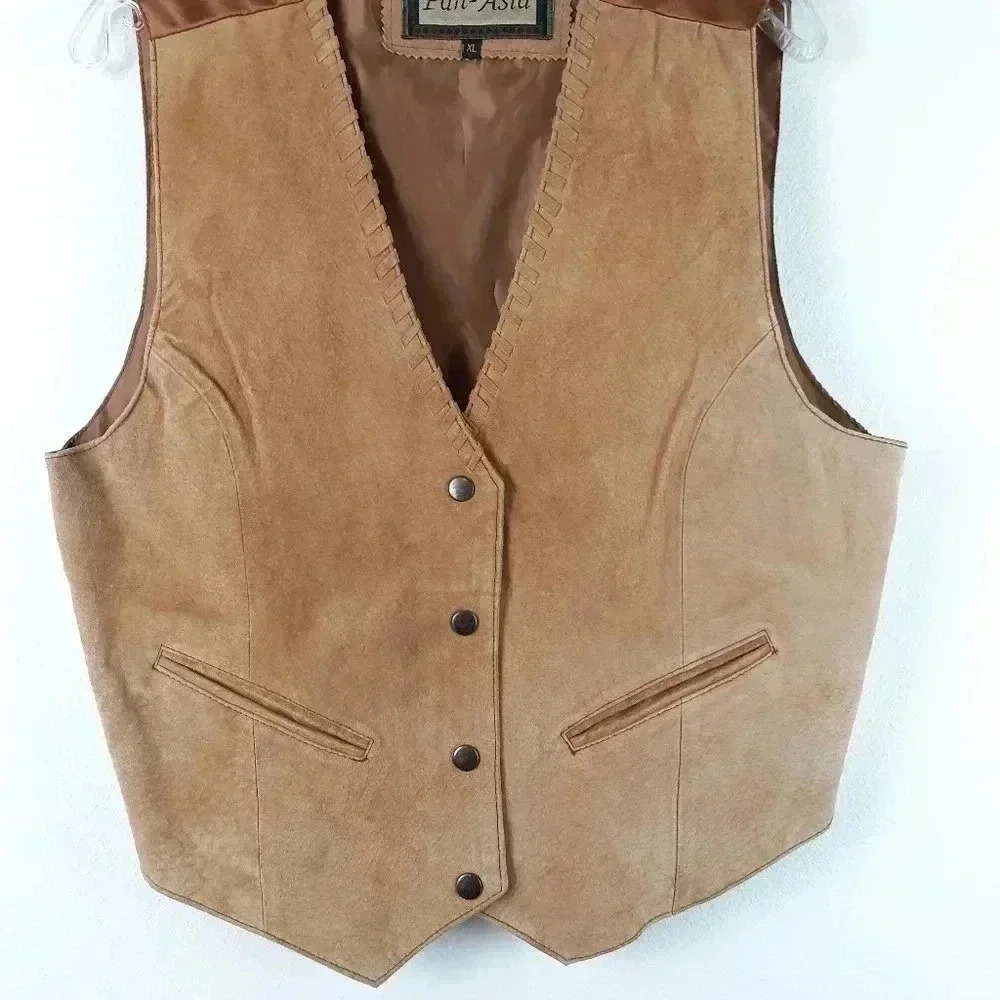 Pan Asia Leather vest Size XL
